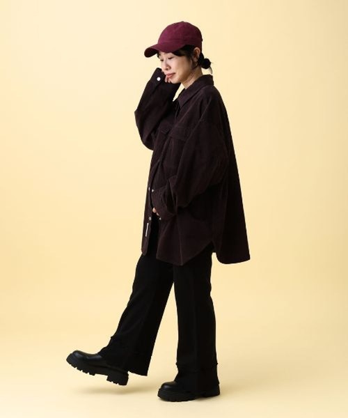 LEPSIM（レプシィム）の「【産前・産後対応】マタニティ／フリルニットフレアパンツ　601123（マタニティウェア/グッズ・レディース・チャコールグレー/ブラック/ブラウン・ONE SIZE）」の10枚目の写真