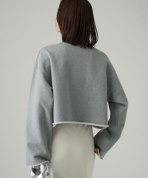 BABYLONE(バビロン)の「裏起毛カットオフスウェット(スウェット・レディース・グレー/ホワイト/ブラウン・フリー)」の16枚目の写真