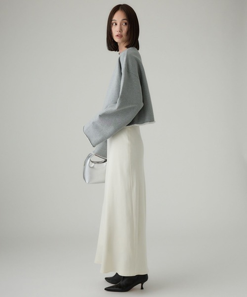 BABYLONE(バビロン)の「裏起毛カットオフスウェット(スウェット・レディース・グレー/ホワイト/ブラウン・フリー)」の18枚目の写真