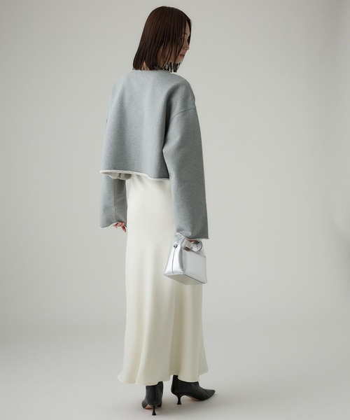 BABYLONE(バビロン)の「裏起毛カットオフスウェット(スウェット・レディース・グレー/ホワイト/ブラウン・フリー)」の19枚目の写真