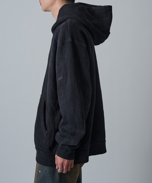 MADE BLANKS（メイドブランクス）の「【MADE BLANKS】16oz Exclusive Recess Hoodie 16オンス ヘビーウェイト ガーメントダイ フーディー EC1025 UNTR（パーカー・メンズ・ブラック系その他・M/XL）」の6枚目の写真