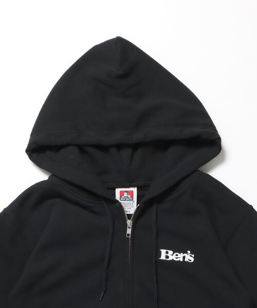 BEN DAVIS/WHITE LABEL（ベンデイビス ホワイトラベル）の「【BEN DAVIS（ベンデイビス）】70'S FIT ZIP HOODIE / ジップパーカー 刺繍 フーディ ダブルジップ 裏毛 短丈（パーカー・メンズ・グレー/ブラック/レッド/ネイビー・MEDIUM/X-LARGE/LARGE）」の7枚目の写真