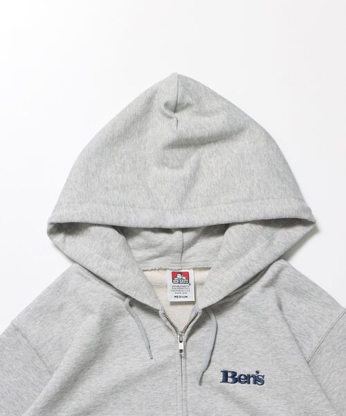 BEN DAVIS/WHITE LABEL（ベンデイビス ホワイトラベル）の「【BEN DAVIS（ベンデイビス）】70'S FIT ZIP HOODIE / ジップパーカー 刺繍 フーディ ダブルジップ 裏毛 短丈（パーカー・メンズ・グレー/ブラック/レッド/ネイビー・MEDIUM/X-LARGE/LARGE）」の13枚目の写真
