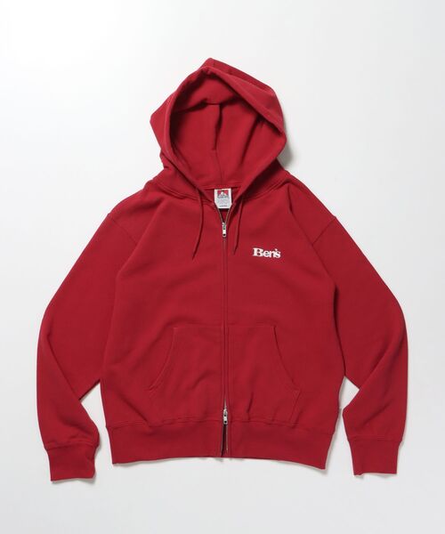 BEN DAVIS/WHITE LABEL（ベンデイビス ホワイトラベル）の「【BEN DAVIS（ベンデイビス）】70'S FIT ZIP HOODIE / ジップパーカー 刺繍 フーディ ダブルジップ 裏毛 短丈（パーカー・メンズ・グレー/ブラック/レッド/ネイビー・MEDIUM/X-LARGE/LARGE）」の17枚目の写真