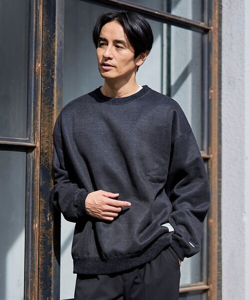 DISCUS（ディスカス）の「DISCUS （ディスカス）裏フリース 配色プルオーバー（スウェット・メンズ・ブラック/グレー/コバルトブルー・M/L）」の4枚目の写真