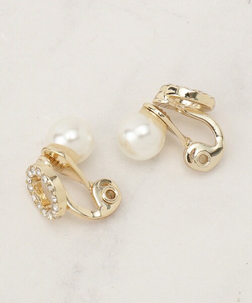 grove（グローブ）の「リバーシブルパール調ビジューイヤリング（イヤリング・レディース・ゴールド/ピンクゴールド/シルバー・00）」の3枚目の写真