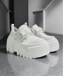 JUST ABOUT（ジャストアバウト）の「ベルクロ厚底スニーカー（スニーカー）」