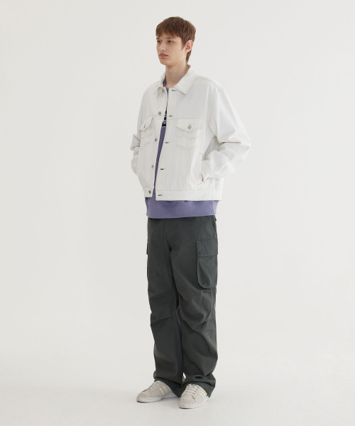 COVERNAT（カバーナット）の「デニムトラッカージャケット アイボリー（デニムジャケット・レディース・その他・X-LARGE/SMALL/MEDIUM/LARGE）」の8枚目の写真