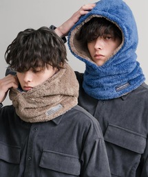 ネックウォーマー/スヌード（ブルー・ネイビー/青色系）ファッション