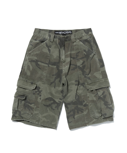 suade（スエード）の「WIDE CARGO SHORTS [GREEN CAMO]（その他パンツ・レディース・その他・SMALL/MEDIUM/LARGE）」の5枚目の写真