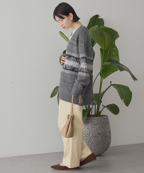 AMERICAN HOLIC(アメリカンホリック)の「アソート柄シャギーニットカーディガン(カーディガン/ボレロ・レディース・杢グレー/アイボリー/ベージュ・FREE)」の12枚目の写真