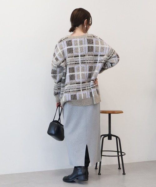 AMERICAN HOLIC(アメリカンホリック)の「アソート柄シャギーニットカーディガン(カーディガン/ボレロ・レディース・杢グレー/アイボリー/ベージュ・FREE)」の17枚目の写真