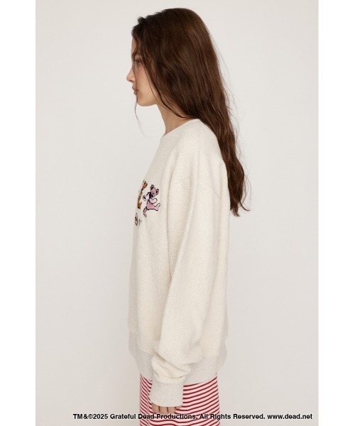 SLY(スライ)の「Grateful Dead x SLY SW TOPS グレイトフルデッド スライ スウェット トップス トレーナー 秋服 冬服(スウェット・レディース・アイボリー/ライトブラック・FREE)」の5枚目の写真