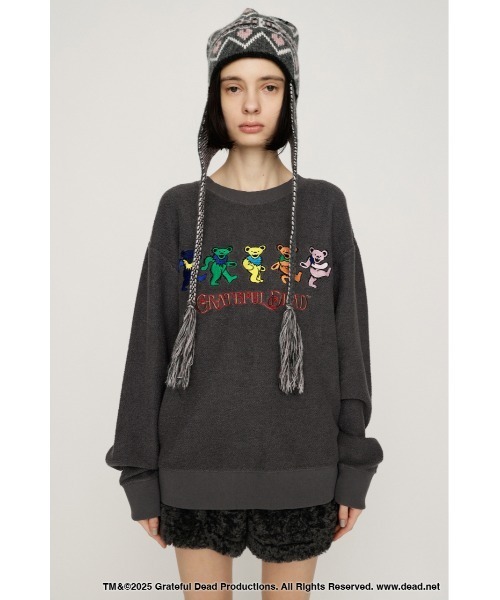 SLY(スライ)の「Grateful Dead x SLY SW TOPS グレイトフルデッド スライ スウェット トップス トレーナー 秋服 冬服(スウェット・レディース・アイボリー/ライトブラック・FREE)」の11枚目の写真
