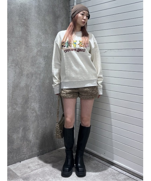 SLY(スライ)の「Grateful Dead x SLY SW TOPS グレイトフルデッド スライ スウェット トップス トレーナー 秋服 冬服(スウェット・レディース・アイボリー/ライトブラック・FREE)」の21枚目の写真