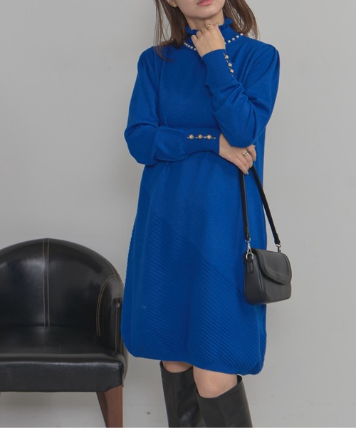 ワンピース ReAmour ROPÉ PICNIC R(ロペピクニック アール) / カットギャザーワンピース