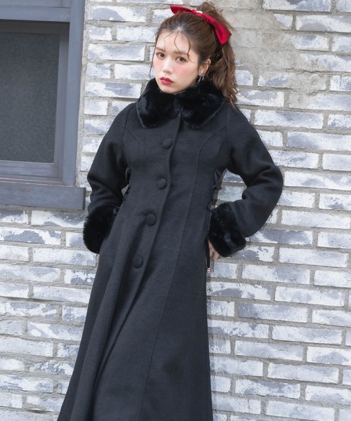 couture BY ROJITA(クチュールバイロジータ)の「ウエストレースアップロングコート(その他アウター・レディース・グレー/ブラック/アイボリー・FREE)」の14枚目の写真