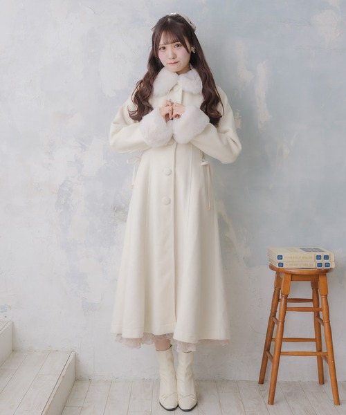 セール】ウエストレースアップロングコート（その他アウター