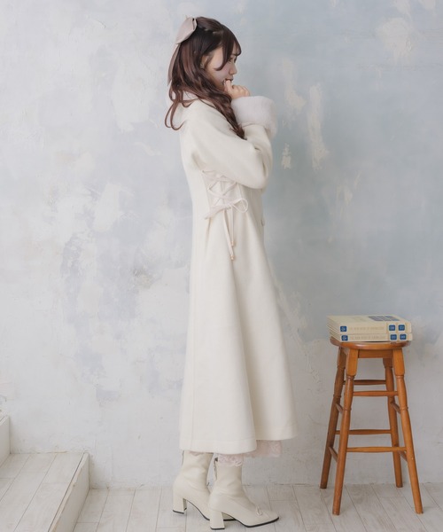 セール】ウエストレースアップロングコート（その他アウター