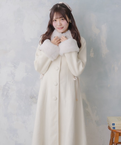 セール】ウエストレースアップロングコート（その他アウター