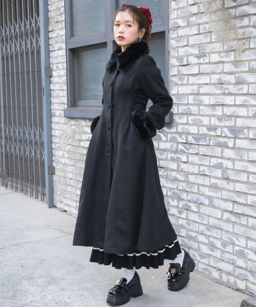 セール】ウエストレースアップロングコート（その他アウター