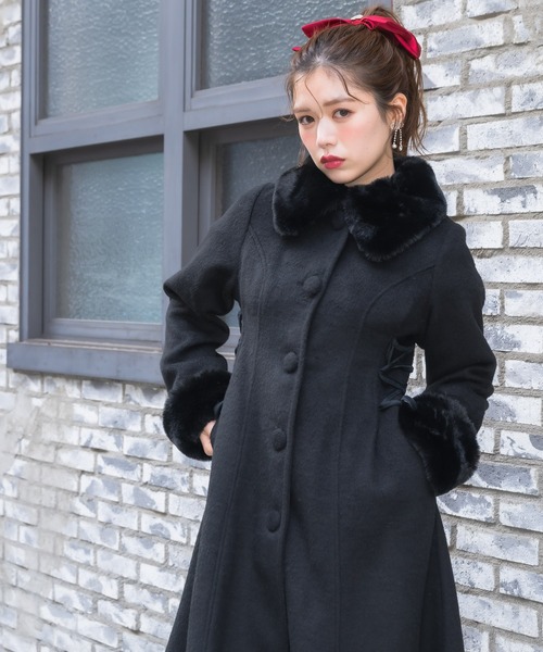 couture BY ROJITA(クチュールバイロジータ)の「ウエストレースアップロングコート(その他アウター・レディース・グレー/ブラック/アイボリー・FREE)」の16枚目の写真