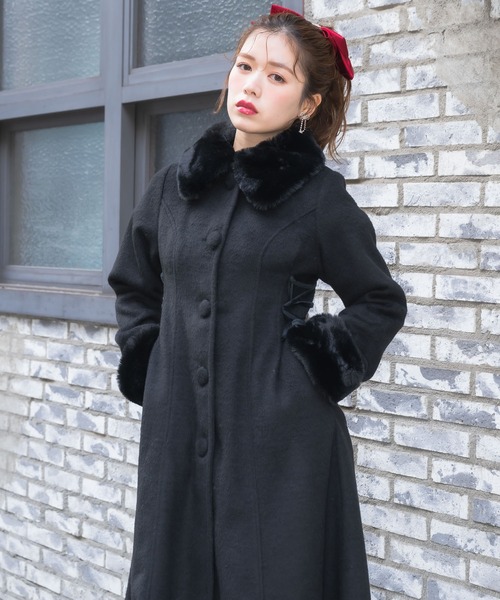 couture BY ROJITA(クチュールバイロジータ)の「ウエストレースアップロングコート(その他アウター・レディース・グレー/ブラック/アイボリー・FREE)」の17枚目の写真