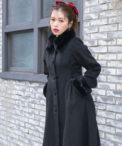 couture BY ROJITA(クチュールバイロジータ)の「ウエストレースアップロングコート(その他アウター・レディース・グレー/ブラック/アイボリー・FREE)」の18枚目の写真