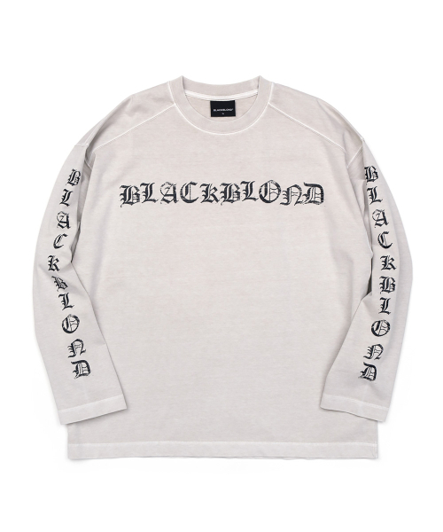 BLACK BLOND（ブラック ブロンド）の「ビビディ クラッシュド フェイスト ピグメント 長袖Tシャツ (サンド)（Tシャツ/カットソー・レディース・その他・MEDIUM/LARGE/X-LARGE）」の2枚目の写真