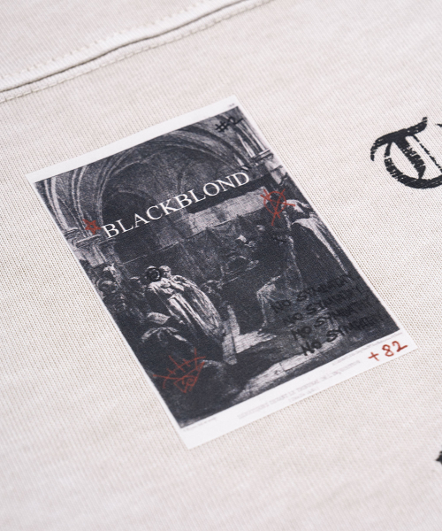 BLACK BLOND（ブラック ブロンド）の「ビビディ クラッシュド フェイスト ピグメント 長袖Tシャツ (サンド)（Tシャツ/カットソー・レディース・その他・MEDIUM/LARGE/X-LARGE）」の6枚目の写真