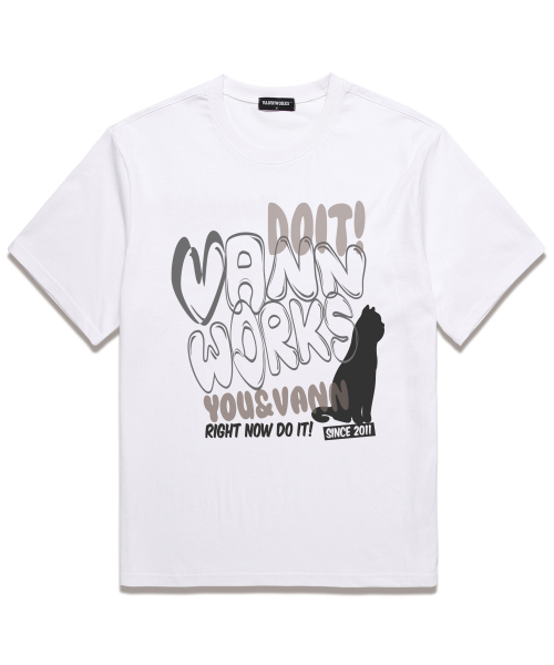 VANNWORKS(バンワークス)の「BALLON オーバーサイズ 半袖Tシャツ (VS0118) ホワイト(Tシャツ/カットソー・レディース・その他・X-LARGE/XX-LARGE/SMALL/MEDIUM/LARGE)」の1枚目の写真