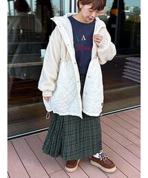 ehka sopo | ボアキルト切り替えコート(その他アウター)