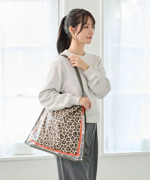 LAZY SUSAN(レイジースーザン)の「エコバッグ ルートートTABLO50(エコバッグ/サブバッグ・レディース・レオパード/ゼブラ・FREE)」の3枚目の写真