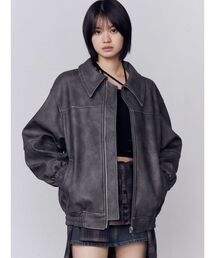 EMODA | フェイクレザーオーバーブルゾン(ブルゾン)
