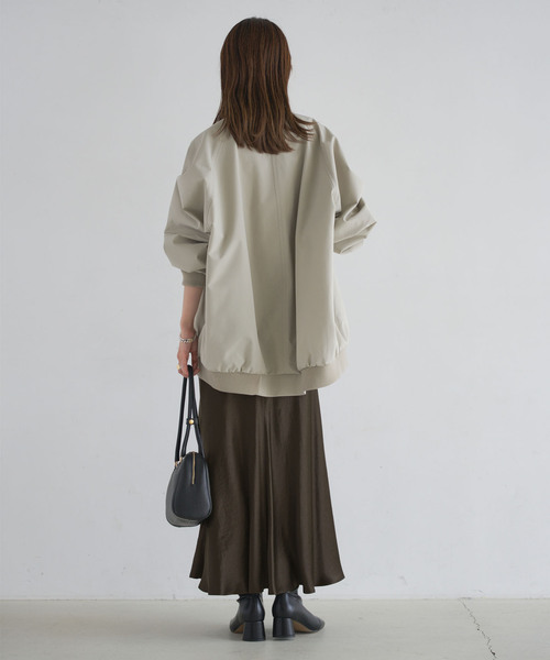 追加》バイヤスサテンフレアスカート（スカート）｜NOBLE（ノーブル