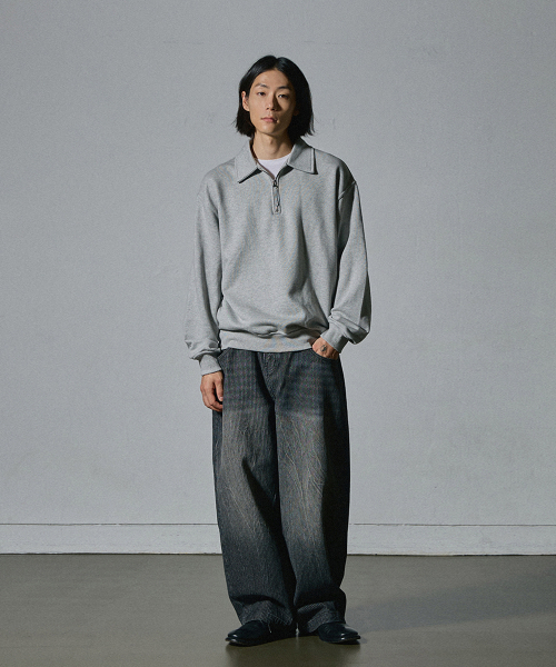 HOOVES（フーブス）の「フラ半ジップカラー スウェット [グレー]（スウェット・メンズ・その他・LARGE/X-LARGE/MEDIUM）」の5枚目の写真