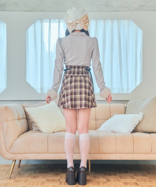 LAFARY(ラファリー)の「ボックスプリーツスカート(スカート・レディース・グレー/ブラック/ブラウン・FREE)」の11枚目の写真