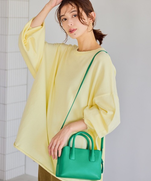 studio CLIP（スタディオクリップ）の「14ゲージカラーBIGニットT（ニット/セーター・レディース・クリアブルー/ピンク/イエロー・FREE）」の3枚目の写真