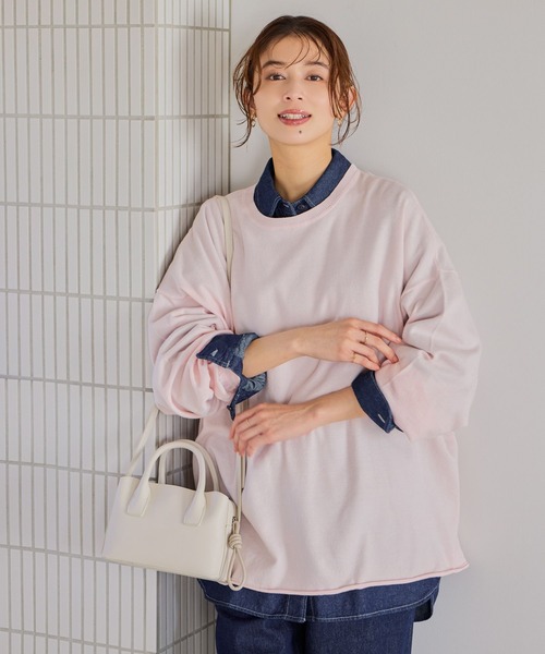 studio CLIP（スタディオクリップ）の「14ゲージカラーBIGニットT（ニット/セーター・レディース・クリアブルー/ピンク/イエロー・FREE）」の4枚目の写真