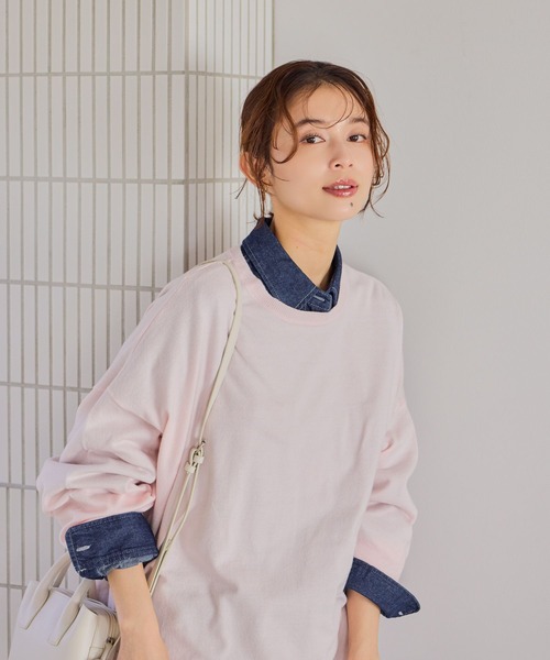 studio CLIP（スタディオクリップ）の「14ゲージカラーBIGニットT（ニット/セーター・レディース・クリアブルー/ピンク/イエロー・FREE）」の5枚目の写真