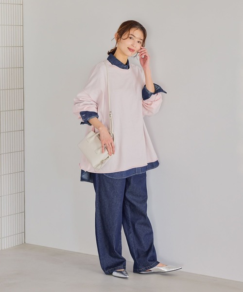 studio CLIP（スタディオクリップ）の「14ゲージカラーBIGニットT（ニット/セーター・レディース・クリアブルー/ピンク/イエロー・FREE）」の7枚目の写真