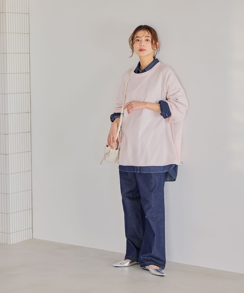 studio CLIP（スタディオクリップ）の「14ゲージカラーBIGニットT（ニット/セーター・レディース・クリアブルー/ピンク/イエロー・FREE）」の8枚目の写真