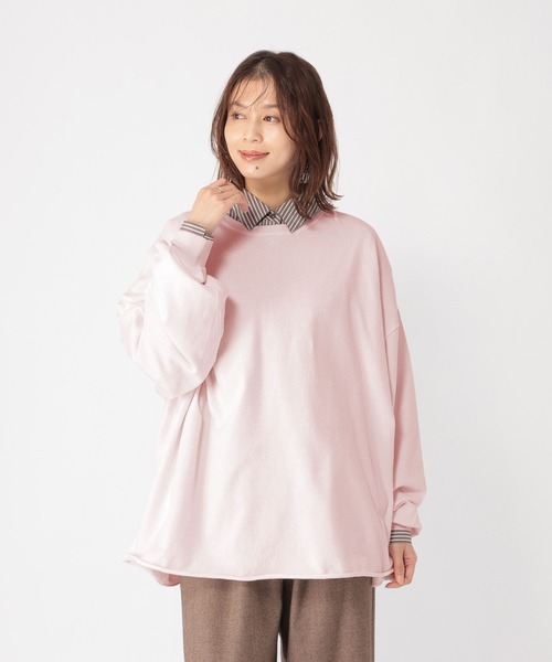 studio CLIP（スタディオクリップ）の「14ゲージカラーBIGニットT（ニット/セーター・レディース・クリアブルー/ピンク/イエロー・FREE）」の13枚目の写真