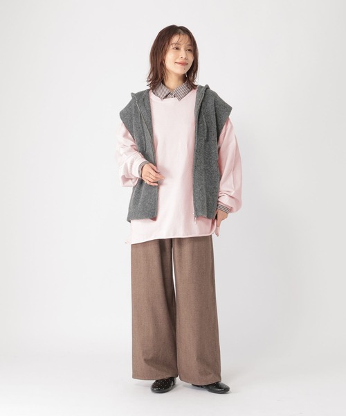 studio CLIP（スタディオクリップ）の「14ゲージカラーBIGニットT（ニット/セーター・レディース・クリアブルー/ピンク/イエロー・FREE）」の14枚目の写真