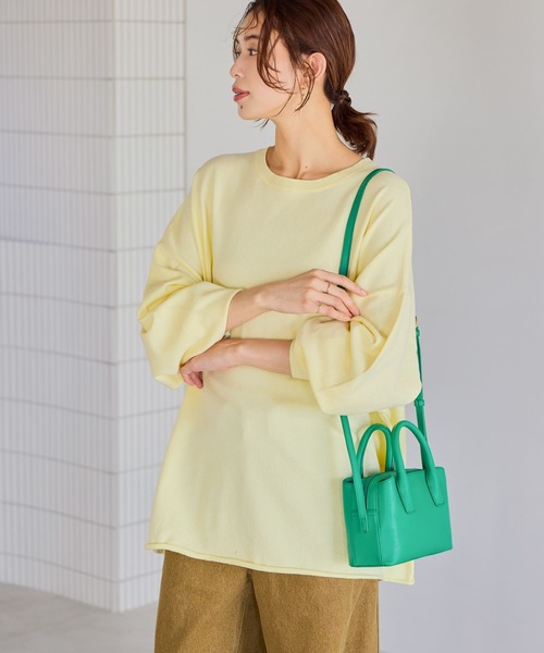 studio CLIP（スタディオクリップ）の「14ゲージカラーBIGニットT（ニット/セーター・レディース・クリアブルー/ピンク/イエロー・FREE）」の17枚目の写真