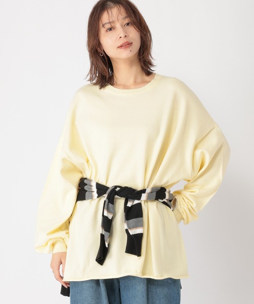 studio CLIP（スタディオクリップ）の「14ゲージカラーBIGニットT（ニット/セーター・レディース・クリアブルー/ピンク/イエロー・FREE）」の22枚目の写真