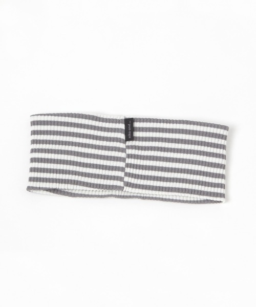 niko and...（ニコアンド）の「ボーダー柄ヘアバンド（ヘアバンド・レディース・ブラック/オレンジ/パープル・0）」の4枚目の写真