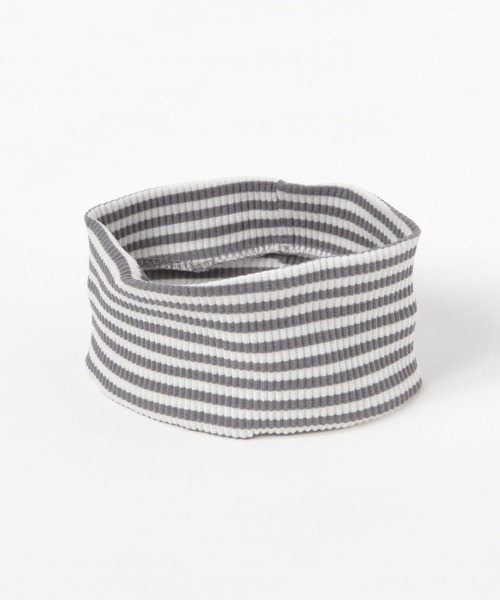 niko and...（ニコアンド）の「ボーダー柄ヘアバンド（ヘアバンド・レディース・ブラック/オレンジ/パープル・0）」の5枚目の写真