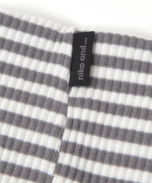 niko and...（ニコアンド）の「ボーダー柄ヘアバンド（ヘアバンド・レディース・ブラック/オレンジ/パープル・0）」の6枚目の写真