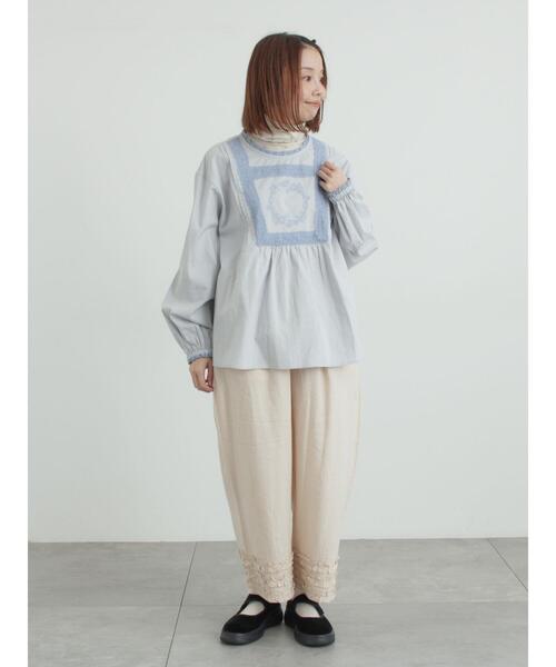 今季新作 レース シャツ　未使用　1.8万 サイドレースアップシャツワンピース/MAJESTIC LEGON(マジェスティック